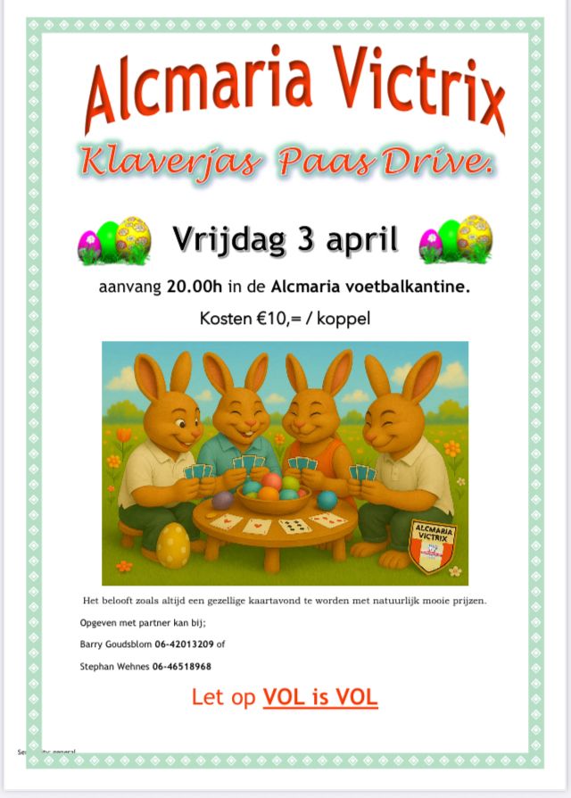 Klaverjasdrive pasen 03-april-2026