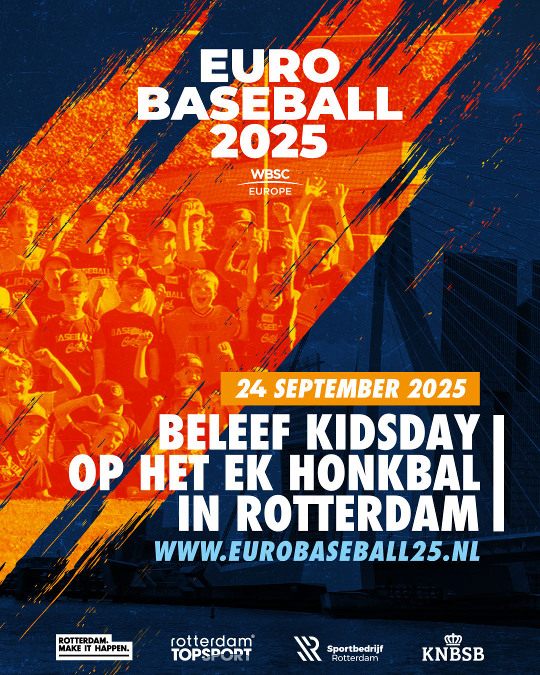 Beleef Kidsday of het EK Honkbal in Rotterdam